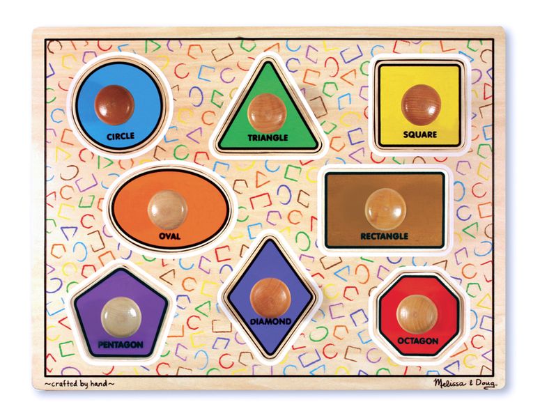 Melissa &amp; Doug Large Shapes Jumbo Knobs
