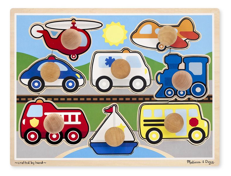 Melissa &amp; Doug Vehicles Jumbo Knob Puzzle