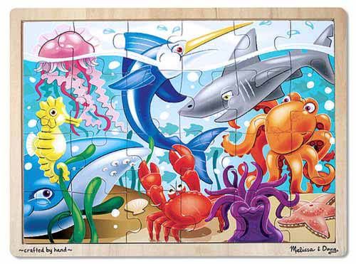 Melissa &amp; Doug Under the Sea Jigsaw - 24 Piece