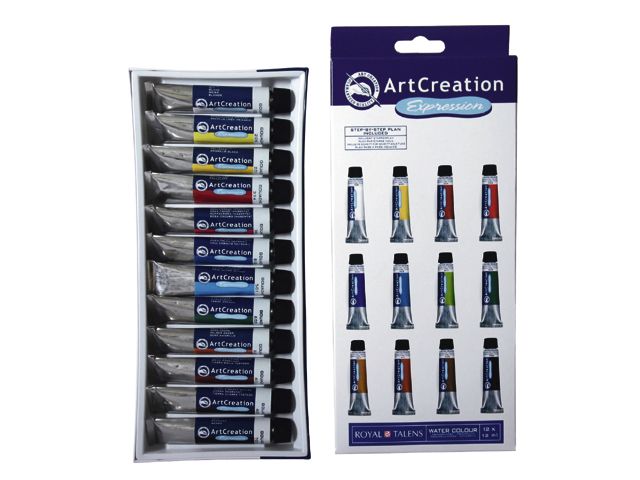 ArtCreation Expression Watercolour 12 x 12ml Set