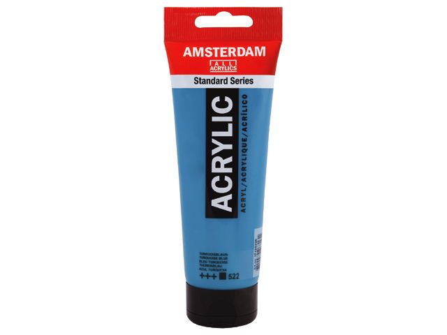Amsterdam Acrylic Colour 120ml Tube - Turquoise Blue (522)