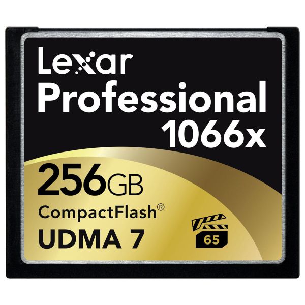 Lexar 256GB Professional 1066x UDMA 7 Compact Flash Card 160 MB/s