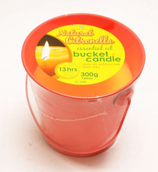 Republic Umbrella - Citronella Bucket Candle 300g (Colours May Very)