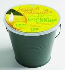 Republic Umbrella - Citronella Bucket Candle 1kg - Yellow