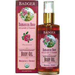 Badger Damascus Rose Body Oil