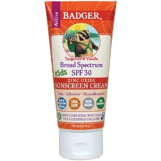 Badger SPF 30 Kids Sunscreen Cream - Tangerine &amp; Vanilla
