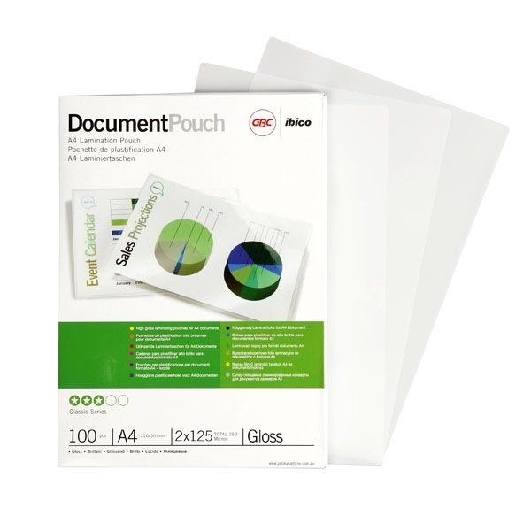 Laminating Pouches A4 150 Micron Gloss Rc - Pack of 100