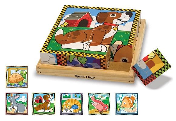 Melissa &amp; Doug Pets Cube Puzzle