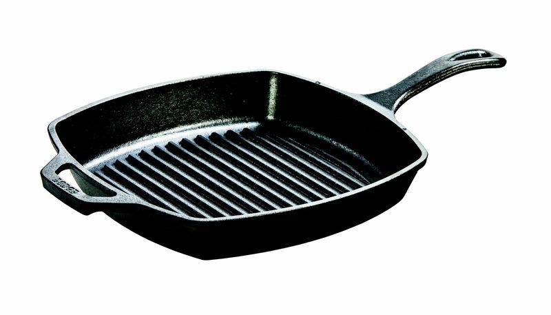 Lodge - Square Cast Iron Grill Pan - 26cm
