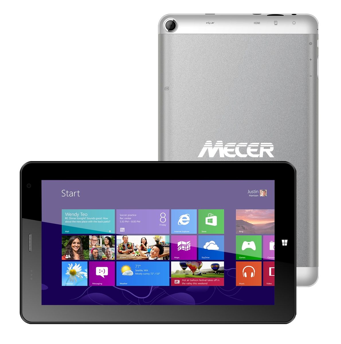 Mecer Xpress 8" 16GB G & WIFi Tablet Black Buy Online in South