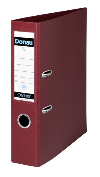 Donau Lever Arch File A4 75mm - Burgundy