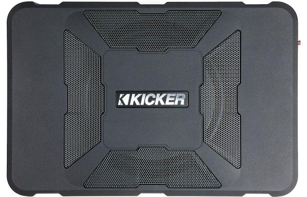 Kicker - Hideaway HS9 8" Compact Powered Sub