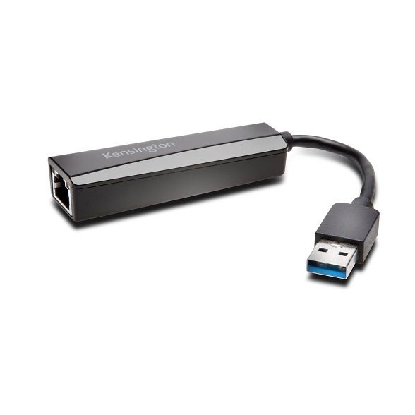 Kensington UA0000E USB 3.0 Ethernet Adapter - Black