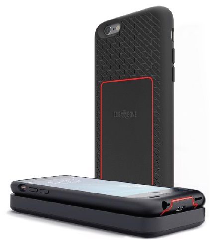 Dog &amp; Bone Backbone iPhone 6 Wireless Charging Case plus Pad - Trend Red