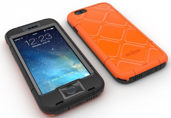 Dog &amp; Bone Wetsuit iPhone 6 Waterproof Rugged Case - Electric Orange
