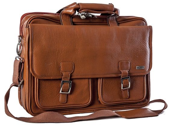 Targus Black Gents Executive Leather Case 15.6" - Tan