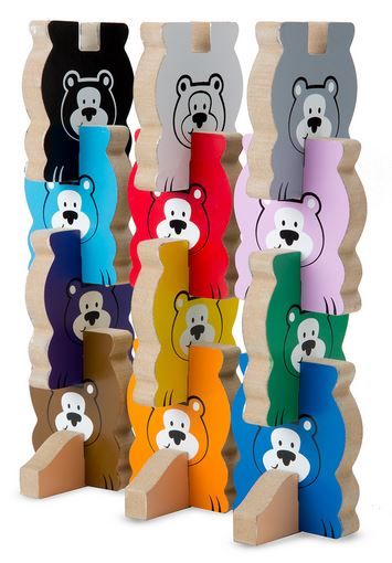 Melissa &amp; Doug Stacking Chunky Wooden Puzzle - Bears