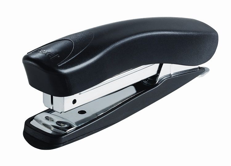 Rexel: Juno 105 Half Strip Plastic Stapler &amp; Built-In Staple Remover - Black