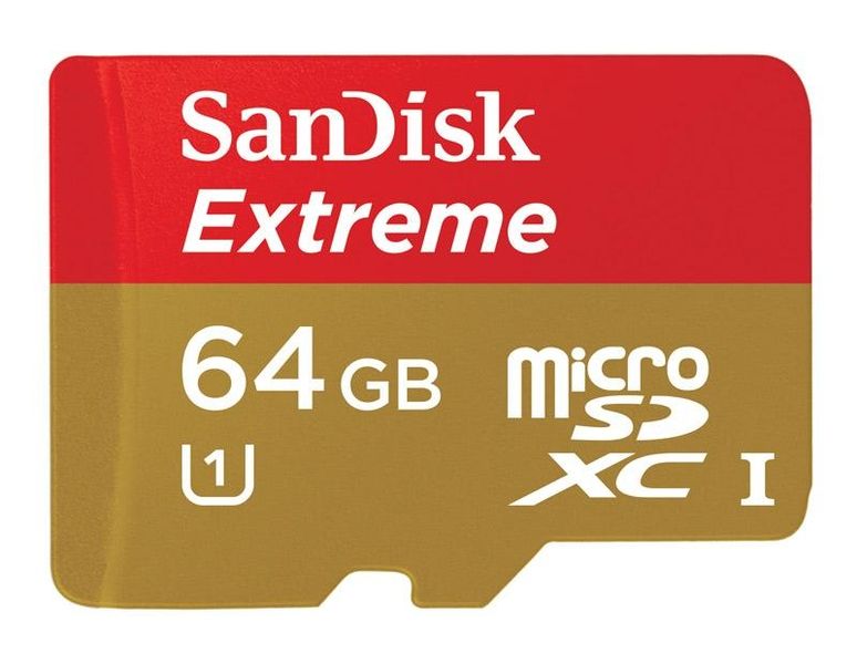 SanDisk 64GB Extreme Class 10 UHS-l Micro SD Card
