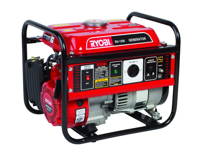 Ryobi - RG-1200 4 Stroke Air-Cooled Generator - 1000W