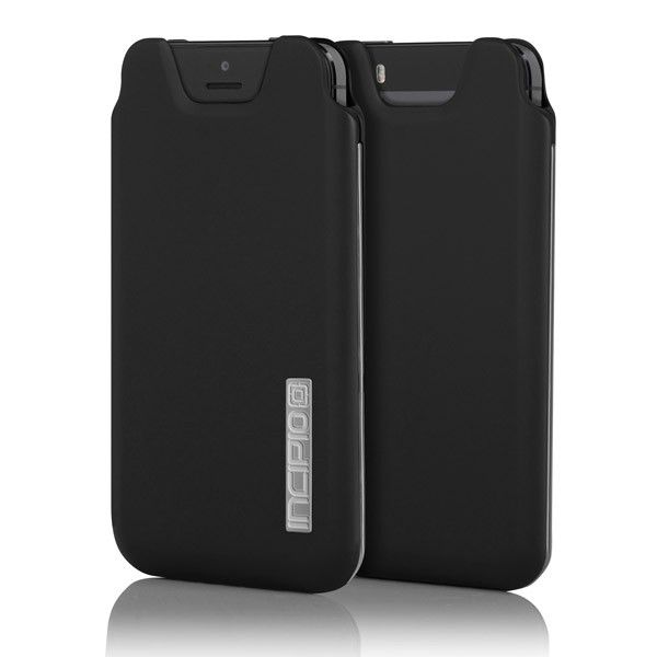 Incipio Marco Premium Hard Shell Pouch For Iphone 5/5s - Obsidian Black And Silver Chrome