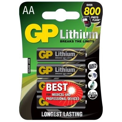 GP AA Lithium Batteries