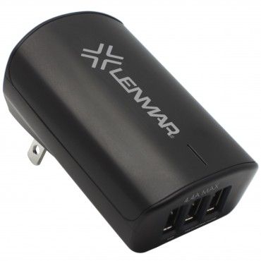 Lenmar Intl 3 X USB Wall Adapter - Black