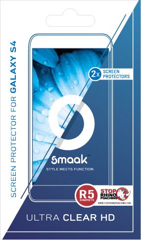 Smaak Ultra Clear HD Screen Protector for Samsung Galaxy S4 - Double Pack