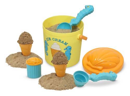 Melissa &amp; Doug Speck Seashorse Sand Ice Cream Set