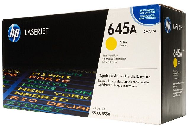 HP 645A Yellow LaserJet Toner Cartridge