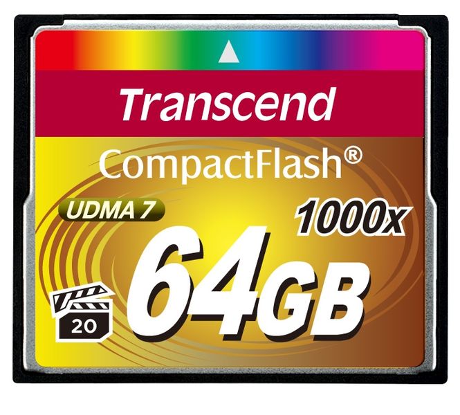 Transcend 64GB 1000X Compact Flash Card