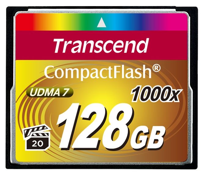 Transcend 128GB 1000X Compact Flash Card