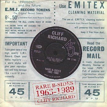 Richard Cliff - Rare B-sides 1963-1989 (CD)