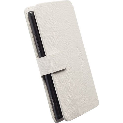 Krusell Malmo FlipWallet 4XL Fits Most SmartPhones - White