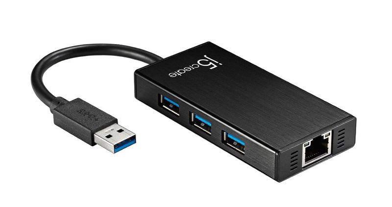 J5create JUH470 USB 3.0 Gigabit Ethernet / 3-Port USB 3.0 HUB