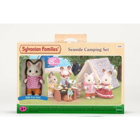 sylvanian families seaside camping set