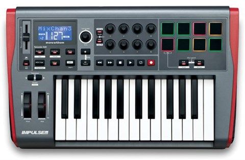 Novation Impulse 25 USB Midi Controller 25 Key with Automap
