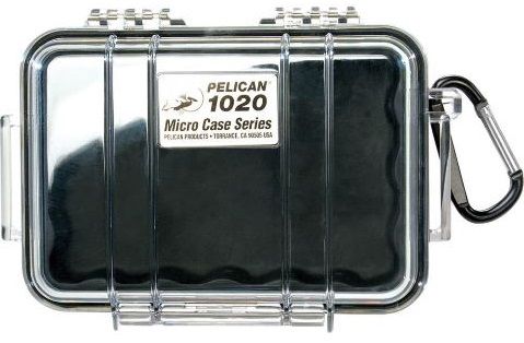 Pelican 1020 Micro Clear Case - Black