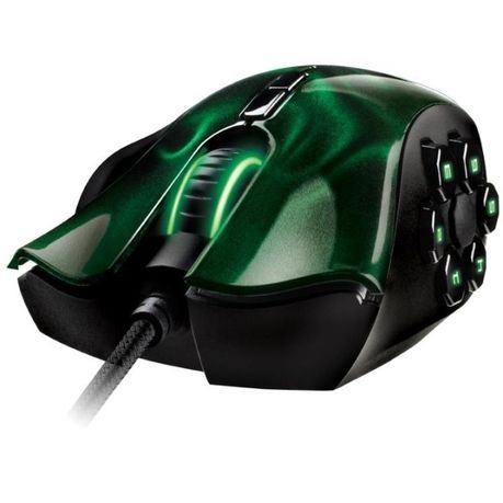 razer naga green