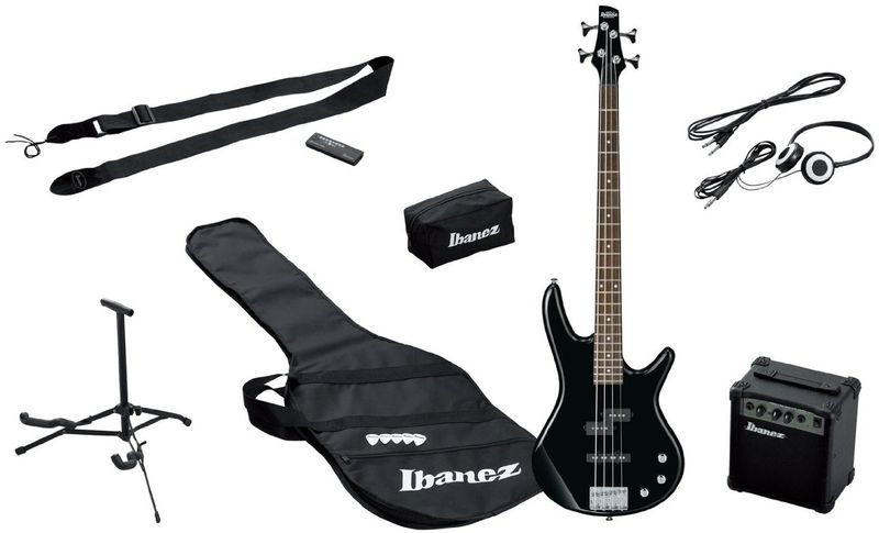 Ibanez IJSR190-BK Jumpstart Bass Guitar Pack - Black