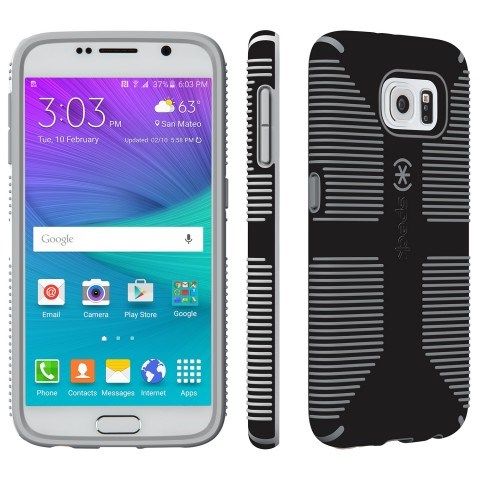 Speck Galaxy S6 Candyshell Grip - Black &amp; Gray
