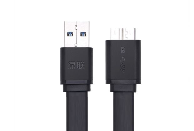 UGreen US130 USB 3.0 A Male to Micro B Flat Cable - 2m