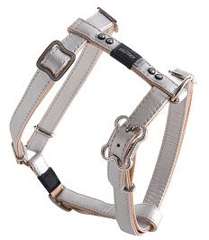 Rogz - 16mm Luna Adjustable Dog H-Harness - Ivory