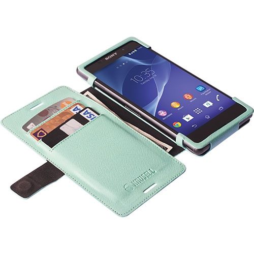 Krusell Malmo FlipWallet for Sony Xperia M4 - Mint