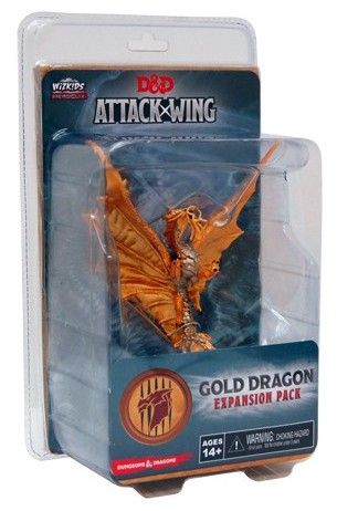 Attack Wing Dungeons and Dragons Wave Four Gold Dragon Expansion Pack