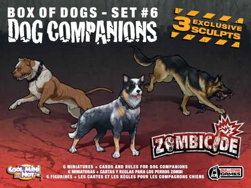 Zombicide Box Of Dogs Set #6 Dog Companions