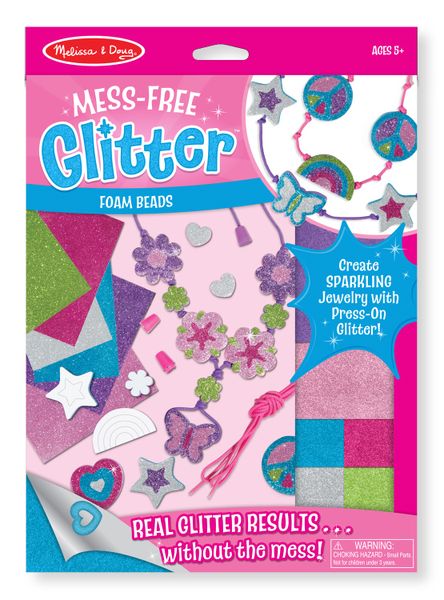 Melissa &amp; Doug Foam Beads - Mess Free Glitter