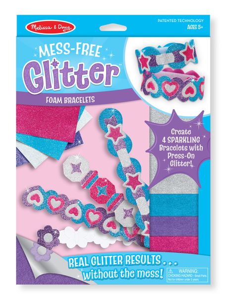 Melissa &amp; Doug Foam Bracelets - Mess Free Glitter