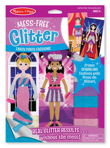 Melissa &amp; Doug Fancy Party Fashions - Mess Free Glitter
