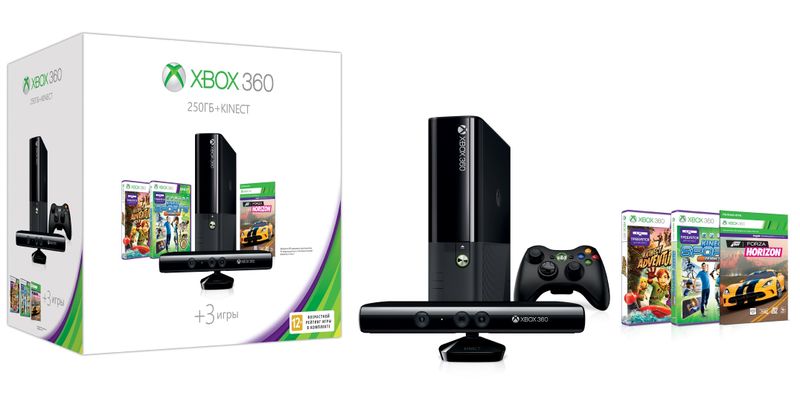 Xbox360 250GB Console with Kinect Bundle